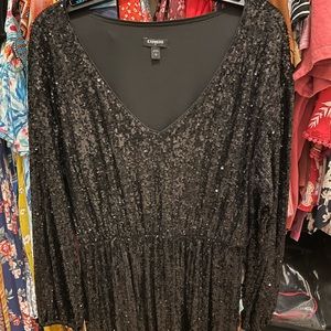 Express sequin dress